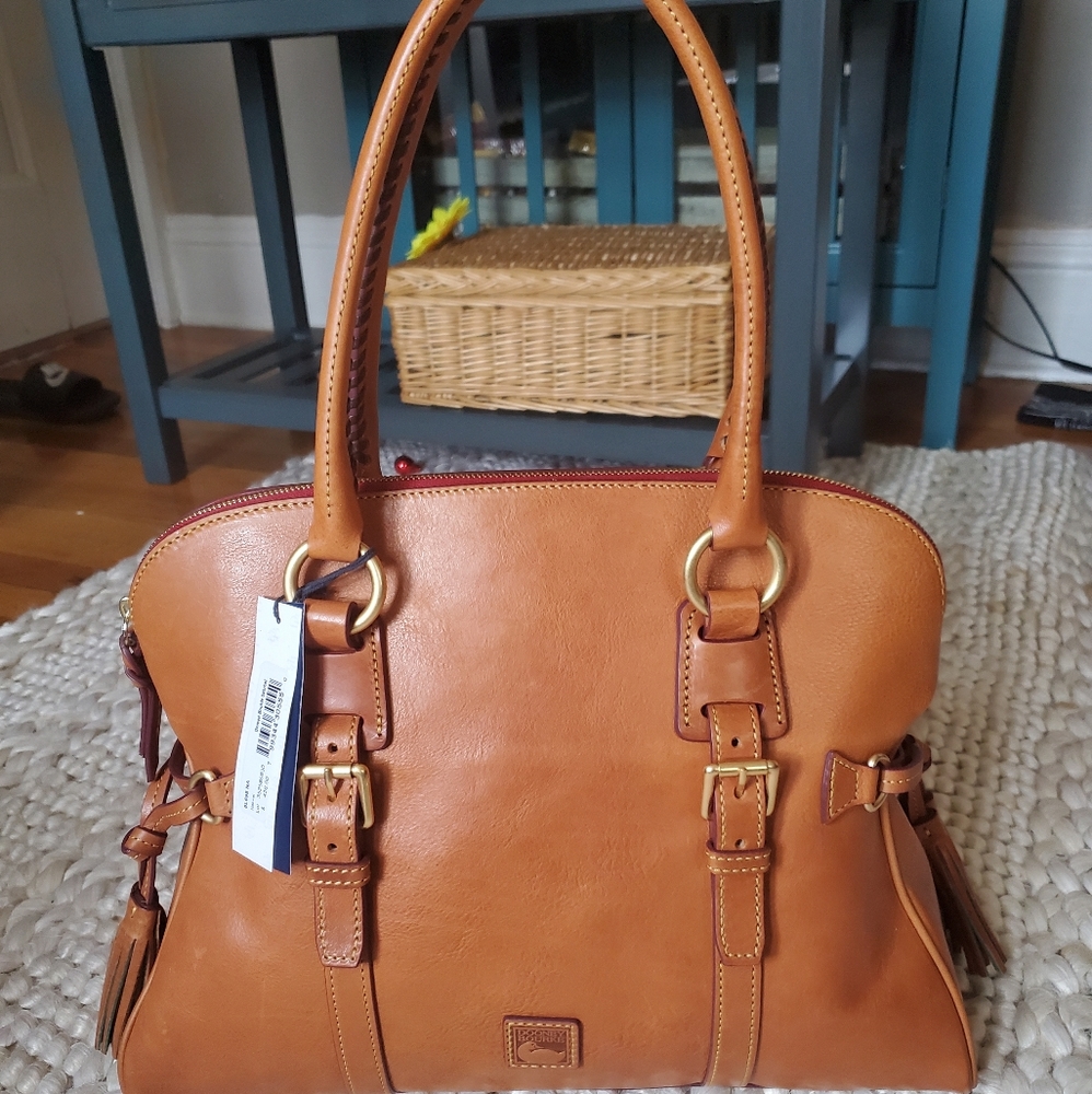 Dooney and Bourke Florentine Buckle Satchel-NWT